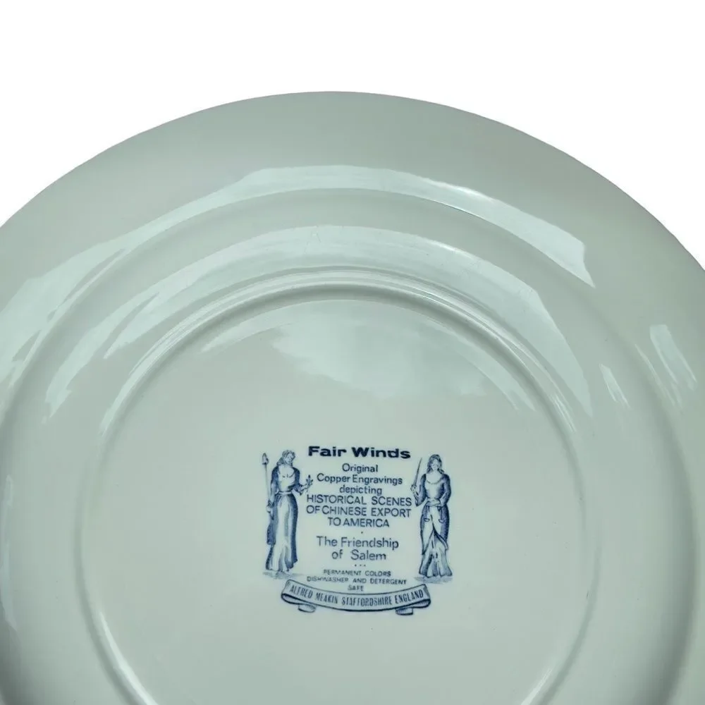 Alfred Meakin 1970’s Friendship of Salem Fair Winds Collectible Plate 10.5” #6